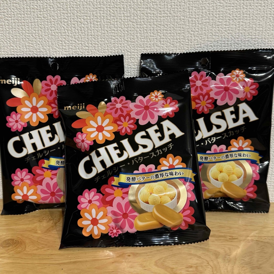 明治(メイジ)の明治 チェルシーバタースカッチ 3袋 食品/飲料/酒の食品(菓子/デザート)の商品写真