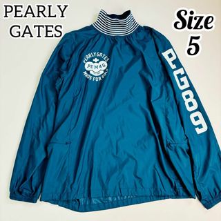 パーリーゲイツ(PEARLY GATES)の【美品】パーリーゲイツ ナイロンジャケット ハイネック 大きいサイズ(ウエア)