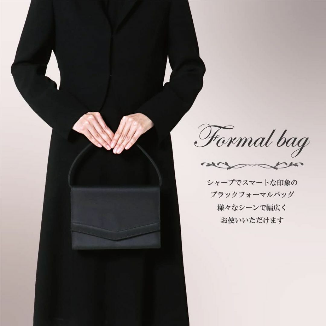 [フェッテ] フォーマルバッグ3点セット [フォーマルバッグ 女性用 黒 ハンド レディースのバッグ(その他)の商品写真