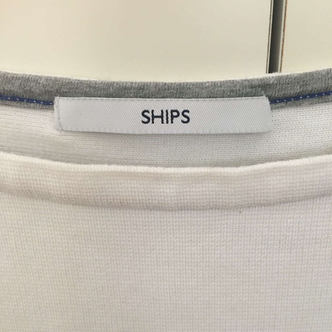 SHIPS(シップス)のSHIPS　シップス　ボーダーカットソー　トップス　Tシャツ　Mサイズ メンズのトップス(Tシャツ/カットソー(半袖/袖なし))の商品写真