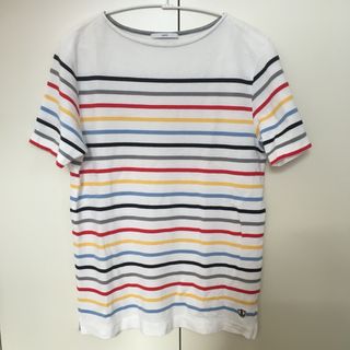 シップス(SHIPS)のSHIPS　シップス　ボーダーカットソー　トップス　Tシャツ　Mサイズ(Tシャツ/カットソー(半袖/袖なし))