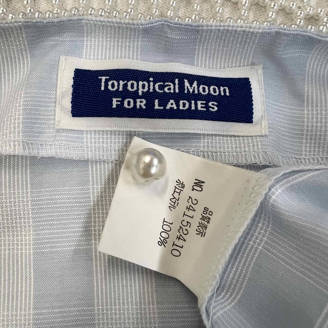 Toropical Moon ビーズ襟 長袖ブラウス レディースのトップス(シャツ/ブラウス(長袖/七分))の商品写真