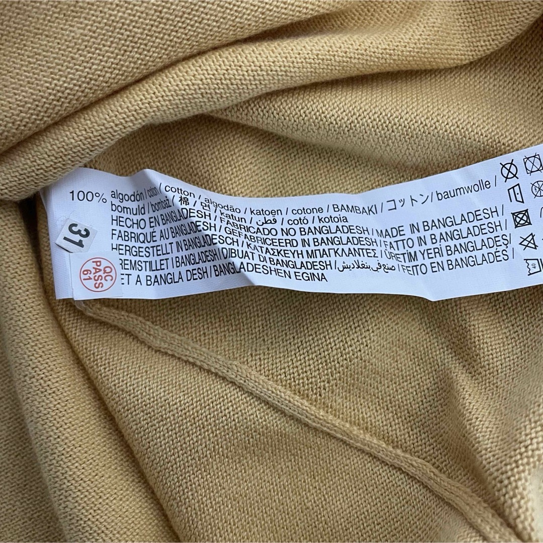 ZARA(ザラ)の新品タグ付き　ZARA ザラ　半袖ニット　刺繍ロゴ　メンズXLサイズ メンズのトップス(ニット/セーター)の商品写真