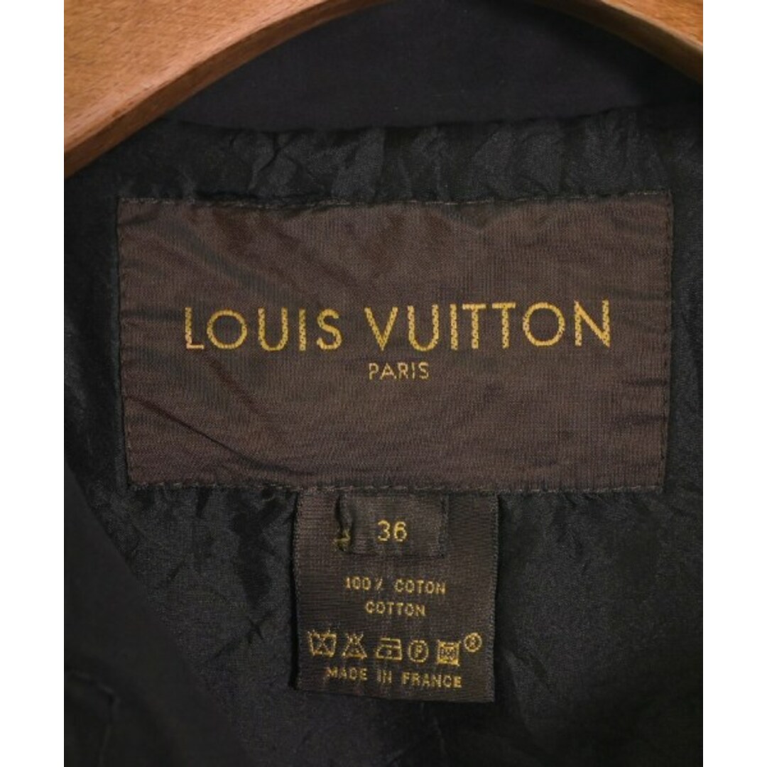 LOUIS VUITTON(ルイヴィトン)のLOUIS VUITTON ルイヴィトン トレンチコート 36(XS位) 黒 【古着】【中古】 レディースのジャケット/アウター(トレンチコート)の商品写真