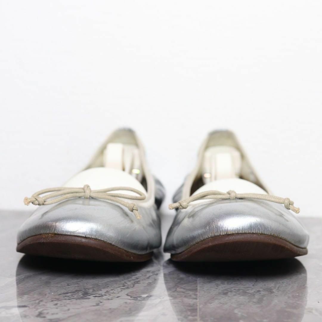 repetto(レペット)のfarfalle ファルファーレ 23 メタリック バレエ フラットシューズ レディースの靴/シューズ(バレエシューズ)の商品写真
