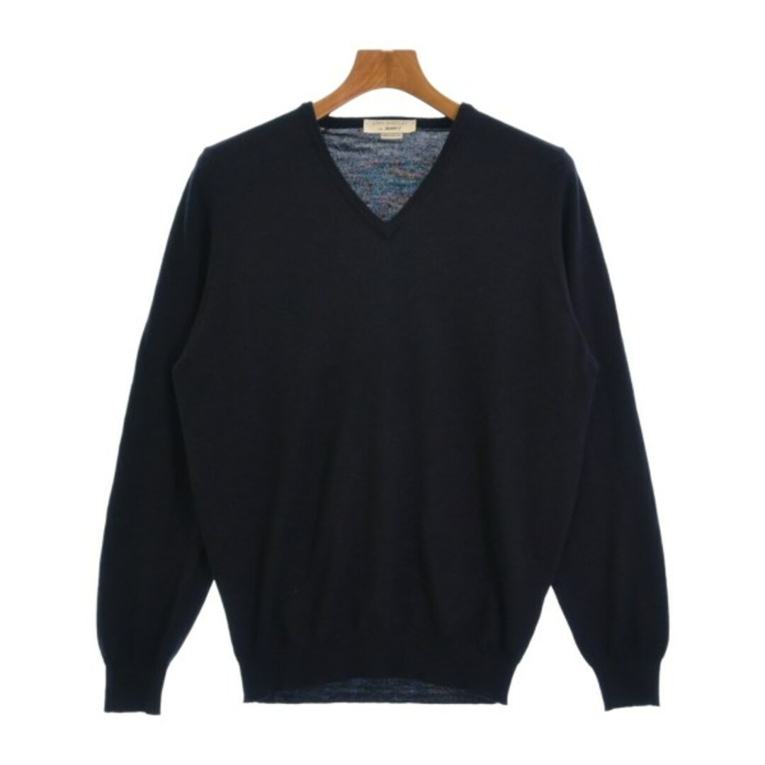 JOHN SMEDLEY(ジョンスメドレー)のJOHN SMEDLEY ジョンスメドレー ニット・セーター S 紺 【古着】【中古】 メンズのトップス(ニット/セーター)の商品写真