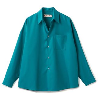 【セットアップ可】 マルニ/MARNI シャツ アパレル メンズ L/S SHIRT カジュアルシャツ VERDIGRIS 2024年春夏新作 CUMU0061A3-TW839-00B67 _0410ff