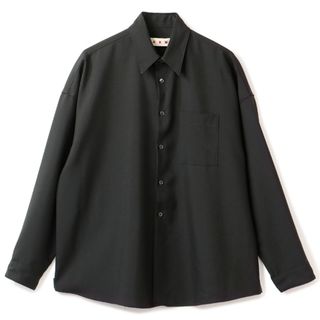 マルニ(Marni)の【セットアップ可】 マルニ/MARNI シャツ アパレル メンズ L/S SHIRT カジュアルシャツ BLACK 2024年春夏新作 CUMU0061A3-TW839-00N99 _0410ff(シャツ)