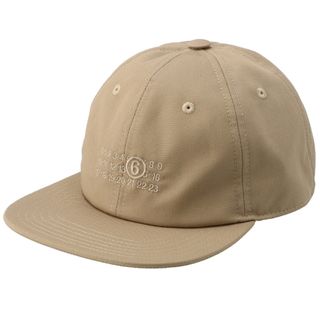 エムエムシックス(MM6)のエムエムシックス メゾンマルジェラ/MM6 MAISON MARGIELA 帽子 メンズ HAT キャップ BEIGE 2023年秋冬新作 SH0TC0002-S78611-113(キャップ)