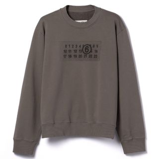 エムエムシックス(MM6)のエムエムシックス メゾンマルジェラ/MM6 MAISON MARGIELA トレーナー アパレル メンズ SWEATSHIRT スウェット GREIGE 2023年秋冬新作 SH0GU0007-S25537-803(スウェット)