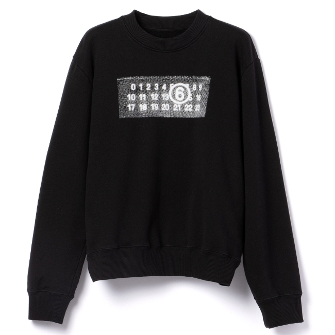 MM6(エムエムシックス)のエムエムシックス メゾンマルジェラ/MM6 MAISON MARGIELA トレーナー アパレル メンズ SWEATSHIRT スウェット BLACK 2023年秋冬新作 SH0GU0007-S25537-900 メンズのトップス(スウェット)の商品写真