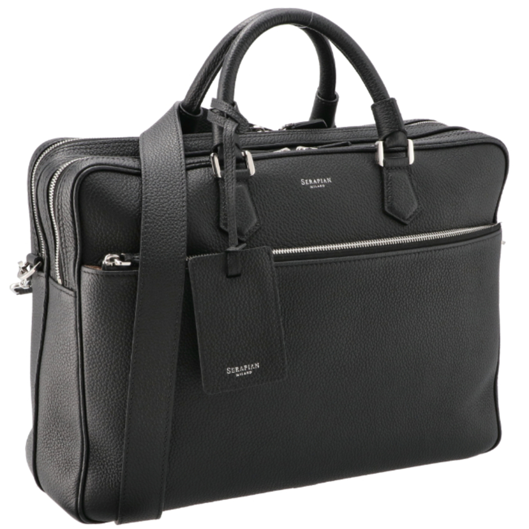 セラピアン/SERAPIAN バッグ メンズ DOUBLE BRIEFCASE WITH ZIP セラピアン/SERAPIAN バッグ メンズ DOUBLE BRIEFCASE WITH ZIP