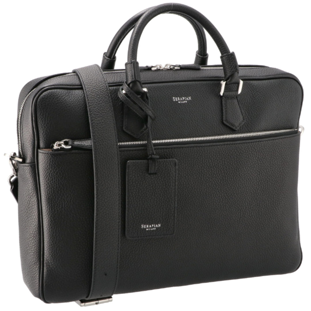 セラピアン/SERAPIAN バッグ メンズ SLIM BRIEFCASE CASHEMIRE SRCCHMLL706540Y001 ブリーフケース/ビジネスバッグ  2024年春夏新作 CCH706540Y-0001-001 メンズのバッグ(ビジネスバッグ)の商品写真