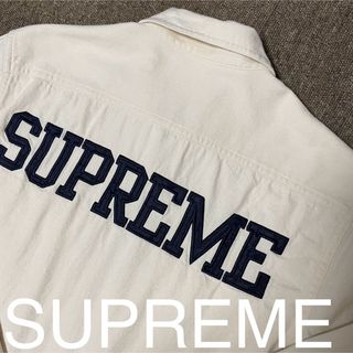 シュプリーム(Supreme)のSUPREME Back Logo Denim Zip Up Shirt(シャツ)