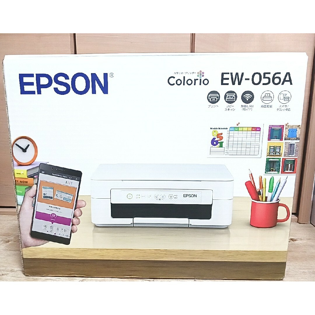 EPSON(エプソン)のEPSON　エプソン プリンター  カラリオ EW-056A ew056a スマホ/家電/カメラのPC/タブレット(PC周辺機器)の商品写真