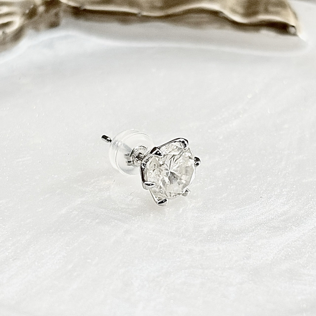 Pt900 ダイヤモンド1.509ct ピアス メンズのアクセサリー(ピアス(片耳用))の商品写真