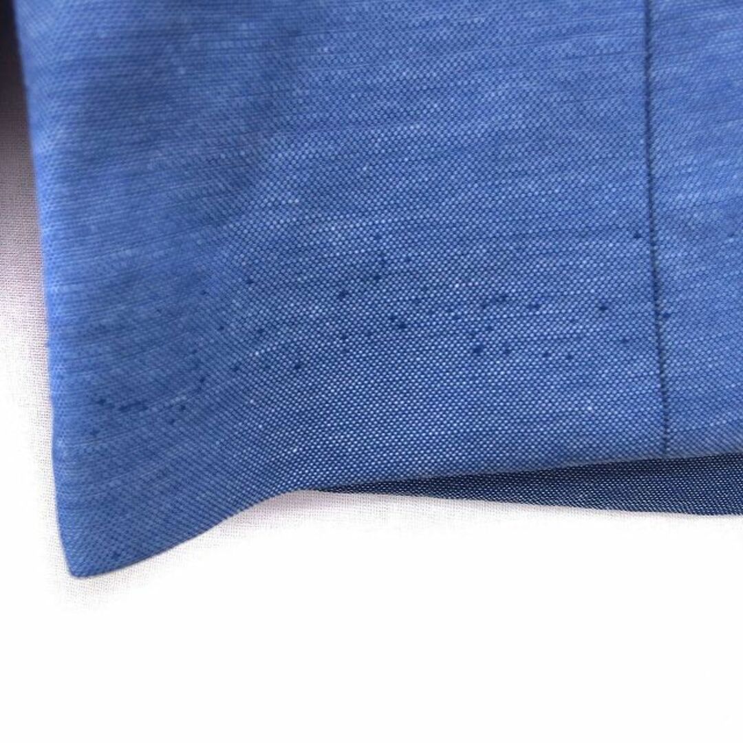 PLST(プラステ)のプラステ ジャケット アウター オープン 背抜き ノーカラー リネン混 XS 青 レディースのジャケット/アウター(その他)の商品写真