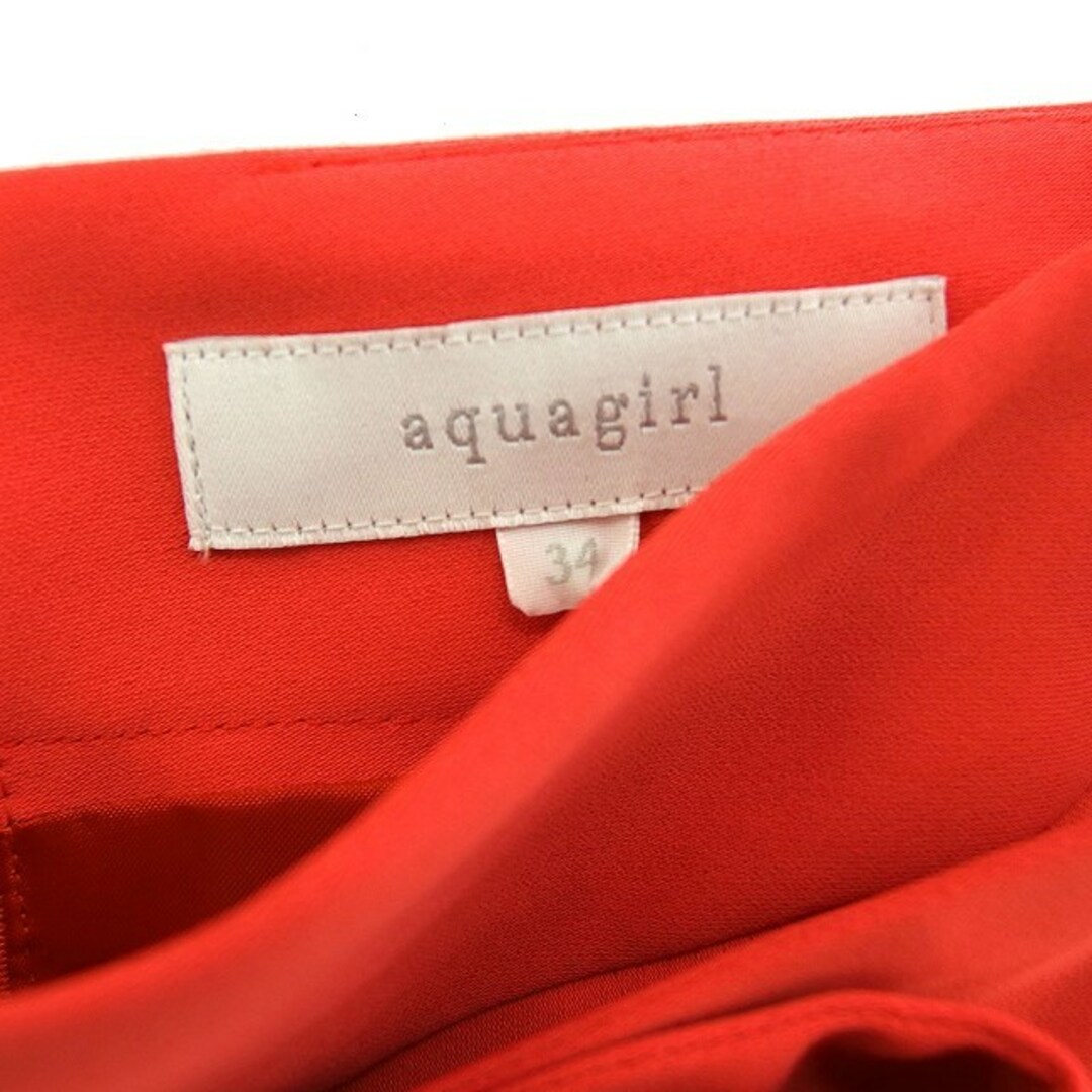 aquagirl(アクアガール)のアクアガール スカート フレア ロング フロントクロス リボン シンプル 34  レディースのスカート(ロングスカート)の商品写真