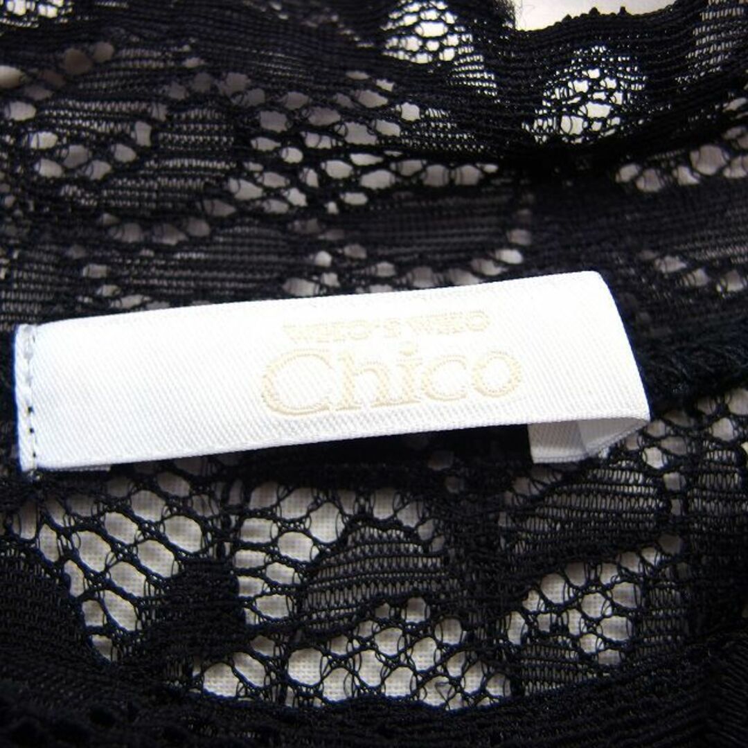 who's who Chico(フーズフーチコ)のフーズフーチコ who's who Chico レース カットソー ブラウス レディースのトップス(カットソー(半袖/袖なし))の商品写真