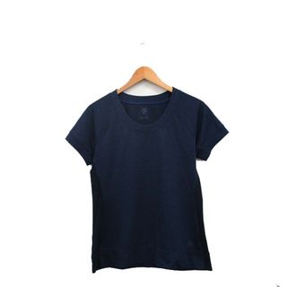 デサント(DESCENTE)のデサント DESCENTE カットソー Tシャツ 半袖 シンプル L ネイビー(カットソー(半袖/袖なし))