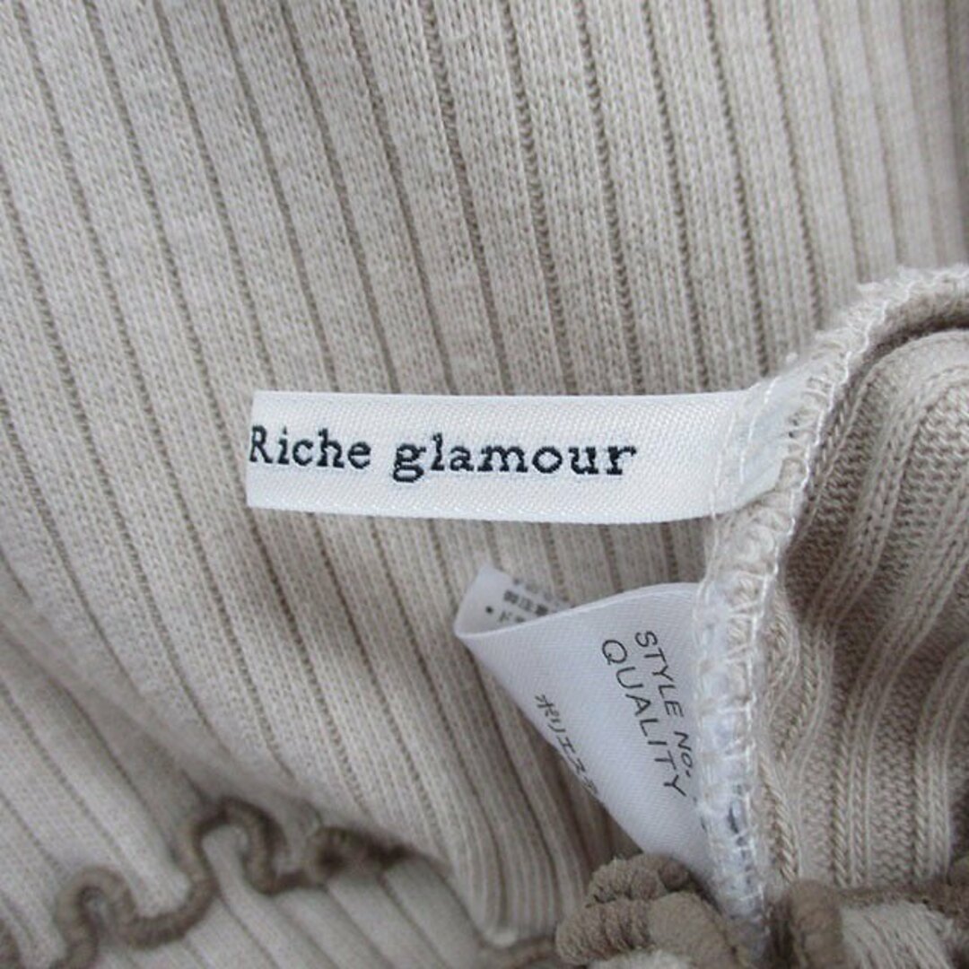 other(アザー)のリシェグラマー riche glamour リブ カットソー Tシャツ 五分袖 レディースのトップス(その他)の商品写真