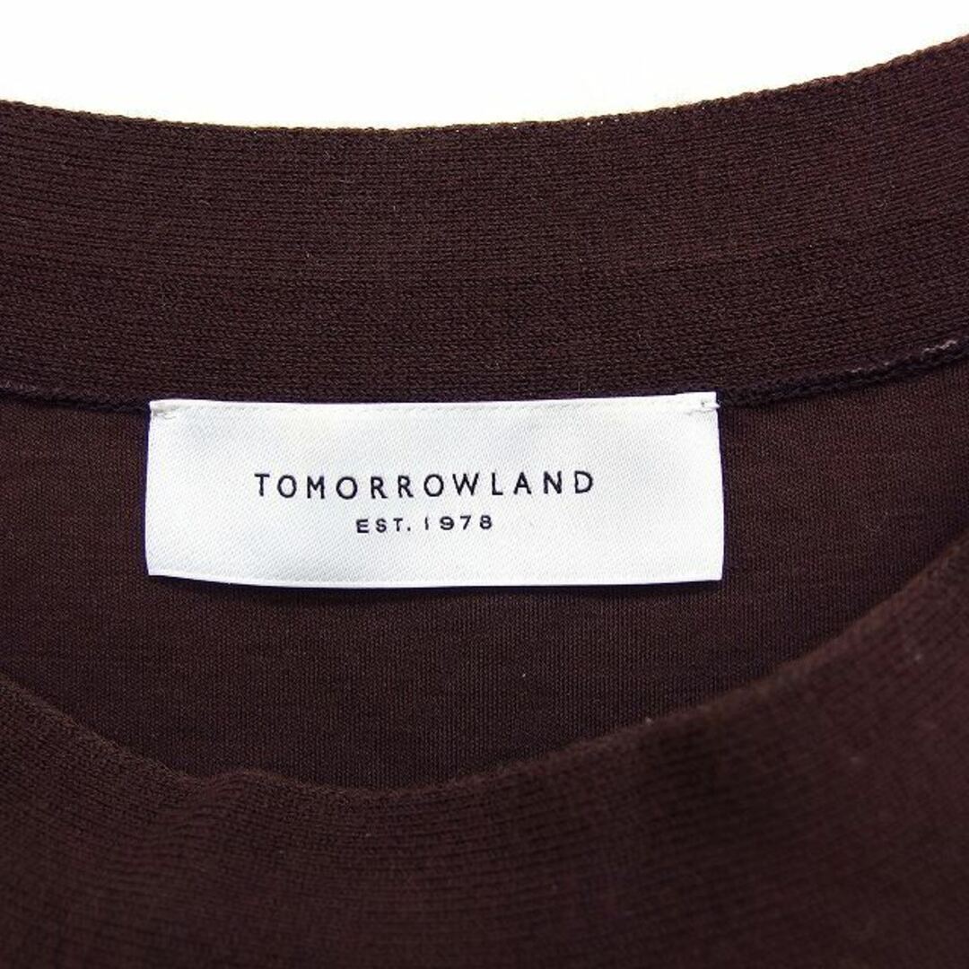 TOMORROWLAND(トゥモローランド)のトゥモローランド TOMORROWLAND ショルダーカットカットソー ブラウン レディースのトップス(カットソー(半袖/袖なし))の商品写真