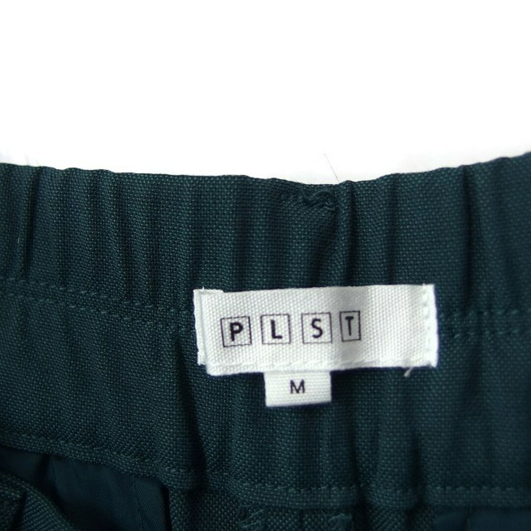 PLST(プラステ)のプラステ PLST タック ワイドパンツ センタープレス 無地 綿混 麻混 M レディースのパンツ(その他)の商品写真