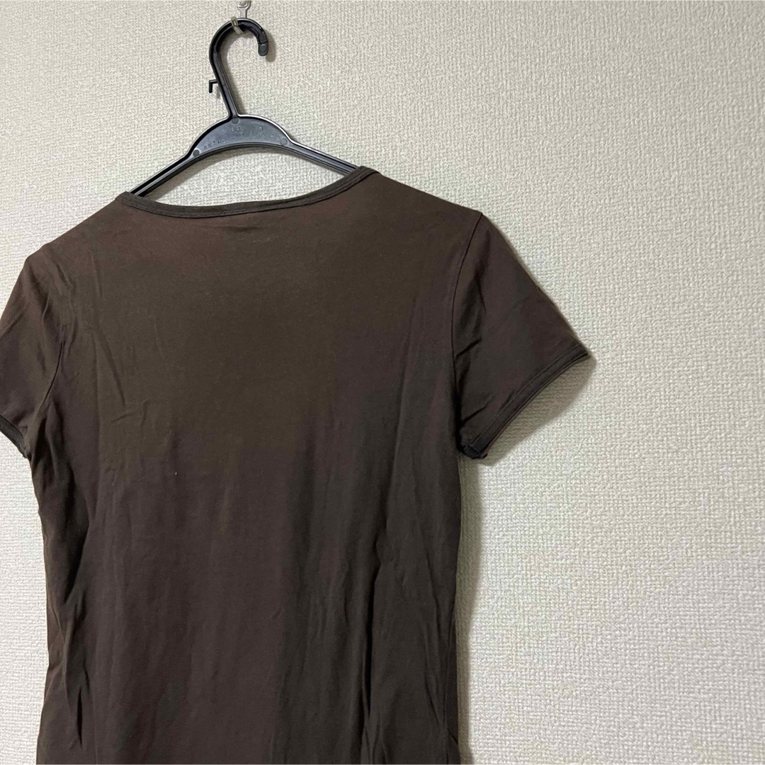 DIESEL(ディーゼル)のdiesel ディーゼル　コットンTシャツ　レディース　Mサイズ　ブラウン レディースのトップス(Tシャツ(半袖/袖なし))の商品写真