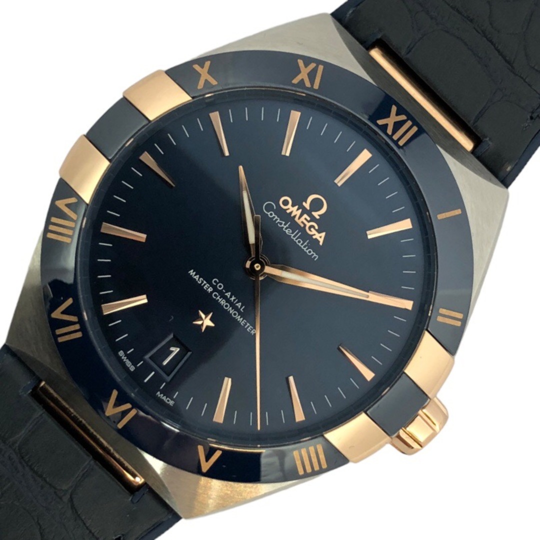OMEGA - 　オメガ OMEGA コンステレーション コーアクシャル マスタークロノメーター 31.23.41.21.03.001 ブルー K18PG/SS/ラバーベルト 自動巻き メンズ 腕時計