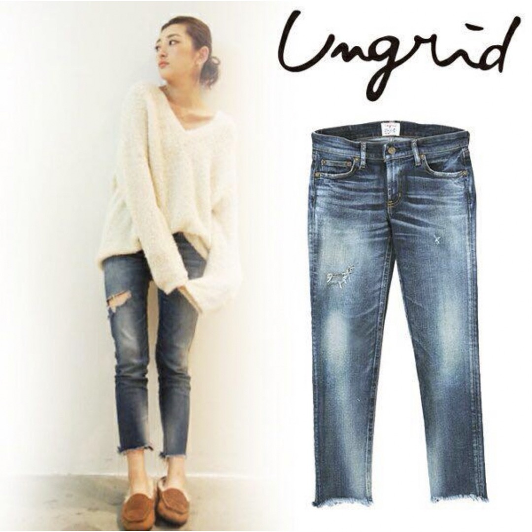 Ungrid(アングリッド)のアングリッド ungrid スキニー ブルー レディースのパンツ(デニム/ジーンズ)の商品写真