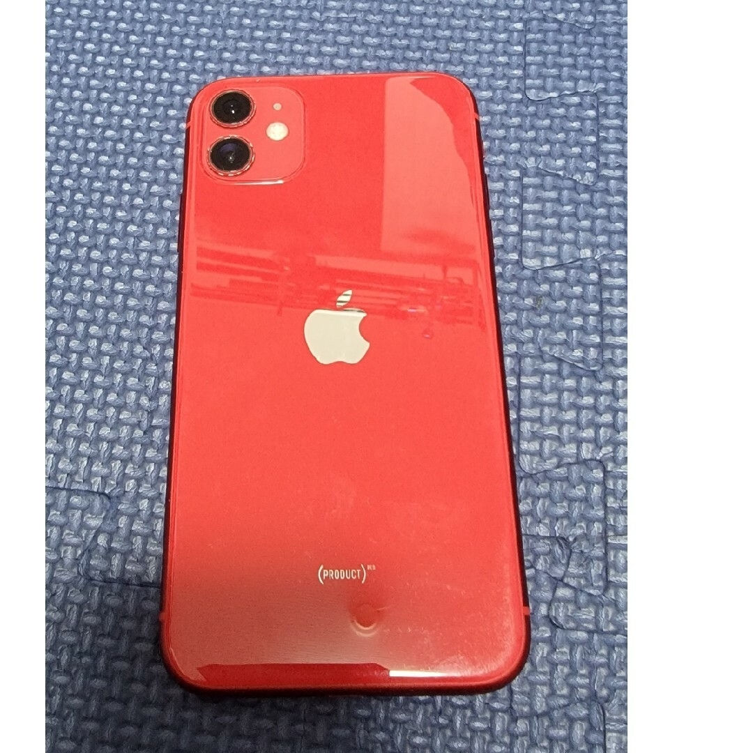 アップル iPhone11 64GB レッド SIMフリー スマホ/家電/カメラのスマートフォン/携帯電話(スマートフォン本体)の商品写真