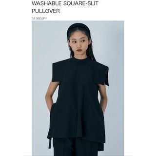 新品ENFOLD WASHABLE SQUARE-SLIT PULLOVER