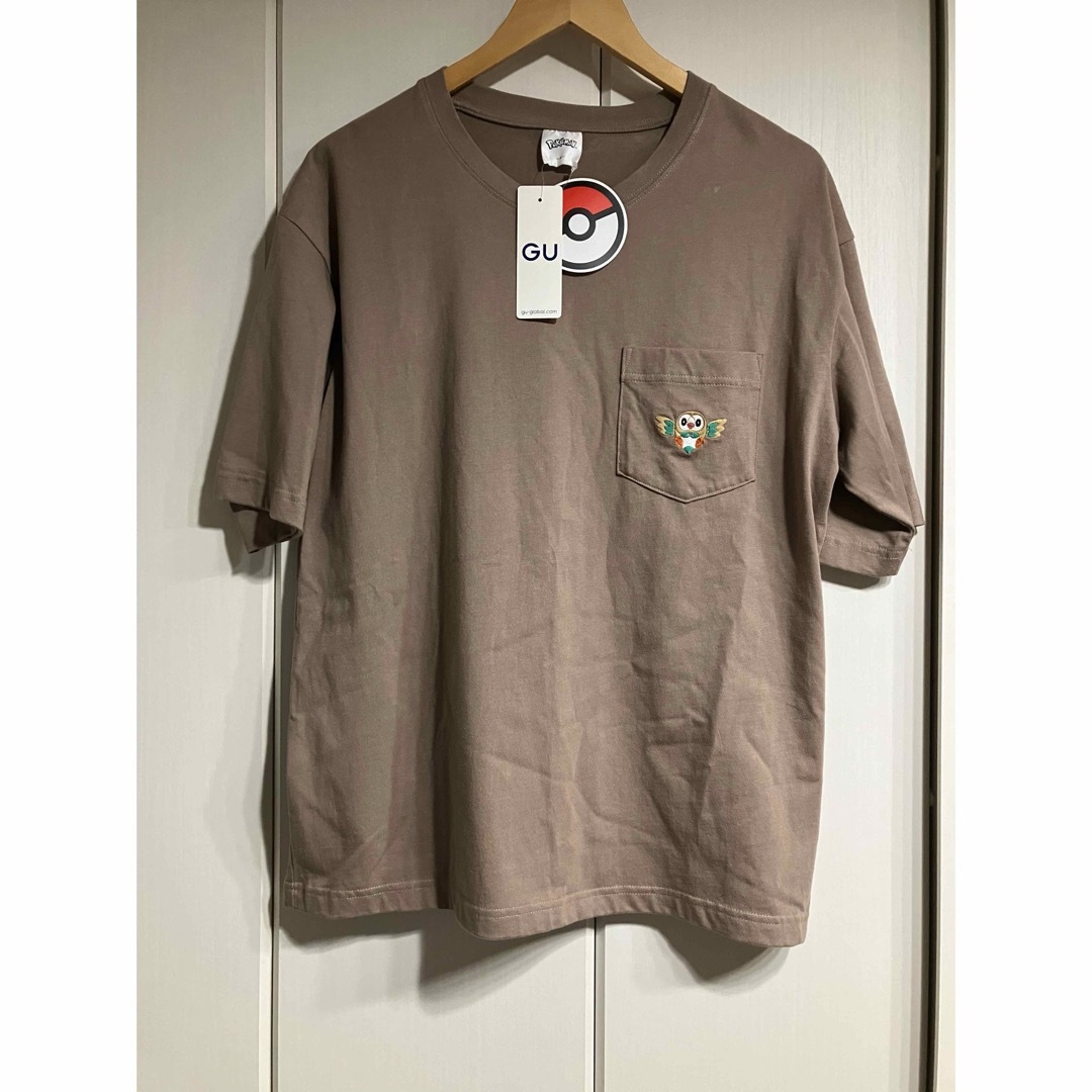 ポケモン(ポケモン)のGU ポケモン Tシャツ モクロー コラボ メンズのトップス(Tシャツ/カットソー(半袖/袖なし))の商品写真