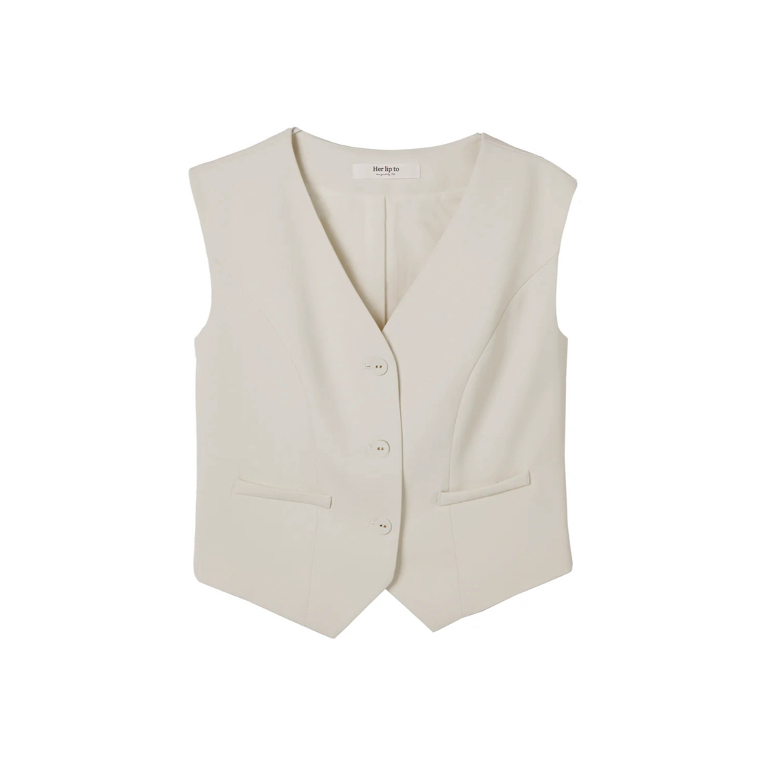 Her lip to(ハーリップトゥ)のHerlipto SoHo Twill Vest レディースのトップス(ベスト/ジレ)の商品写真