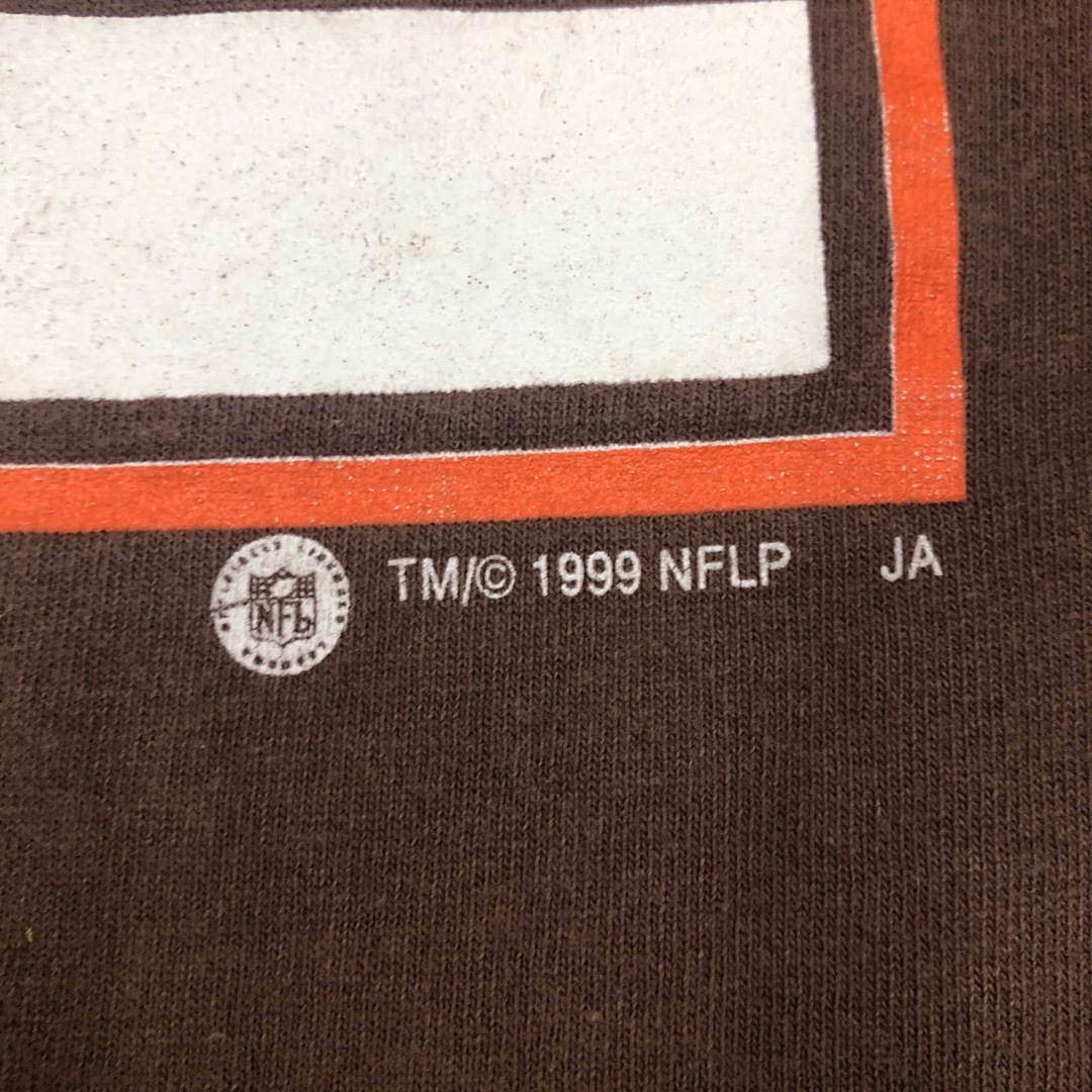 ウィメンズ レディース L 茶色 90’s アメカジ 古着 レディースのトップス(Tシャツ(半袖/袖なし))の商品写真