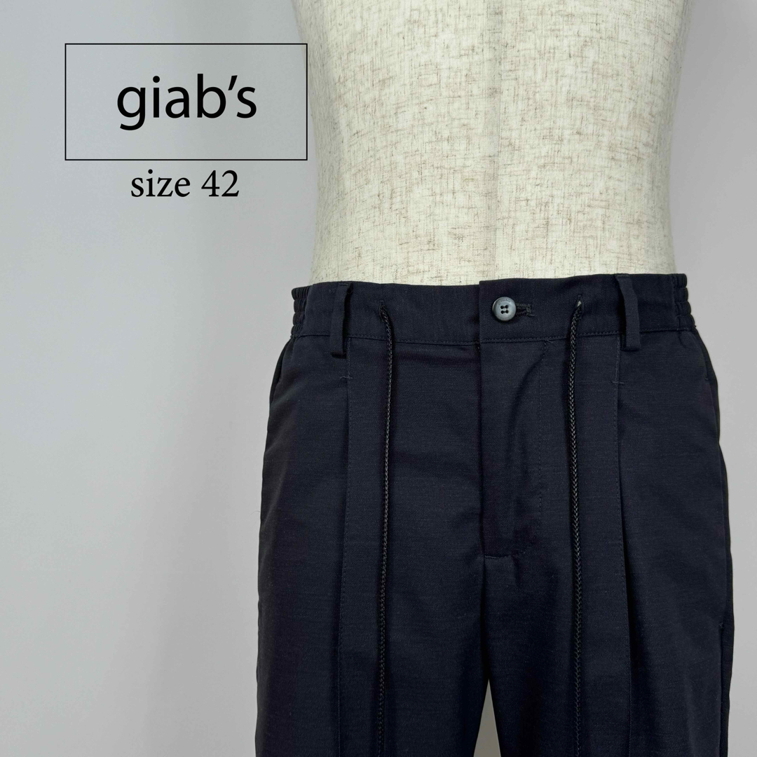 GIAB'S(ジャブス)のgiab's ジャブスアルキヴィオ ring 別注 MASACCIO ネイビー メンズのパンツ(スラックス)の商品写真