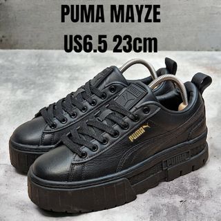 プーマ(PUMA)のPUMA MAYZE プーマ メイズ 23cm ブラック 厚底スニーカー(スニーカー)