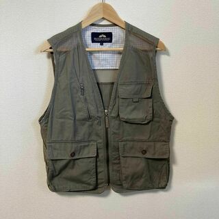 BRITISH KHAKI ベスト　アウトドア　釣りベスト　メッシュ　グリーン(ベスト)