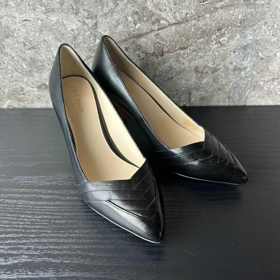 Cole Haan(コールハーン)の1回着用極美品/¥41800/コールハーン/エリーサ/パンプス/黒/22.5cm レディースの靴/シューズ(ハイヒール/パンプス)の商品写真