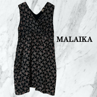 MALAIKA - 【美品】マライカ　MALAIKA  チュニック　ワンピース　アジアン　花柄