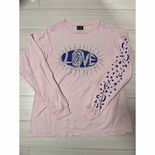 レディメイド(READYMADE)のSaint Michael セントマイケル　ロンT ピンク　 XL(Tシャツ/カットソー(七分/長袖))