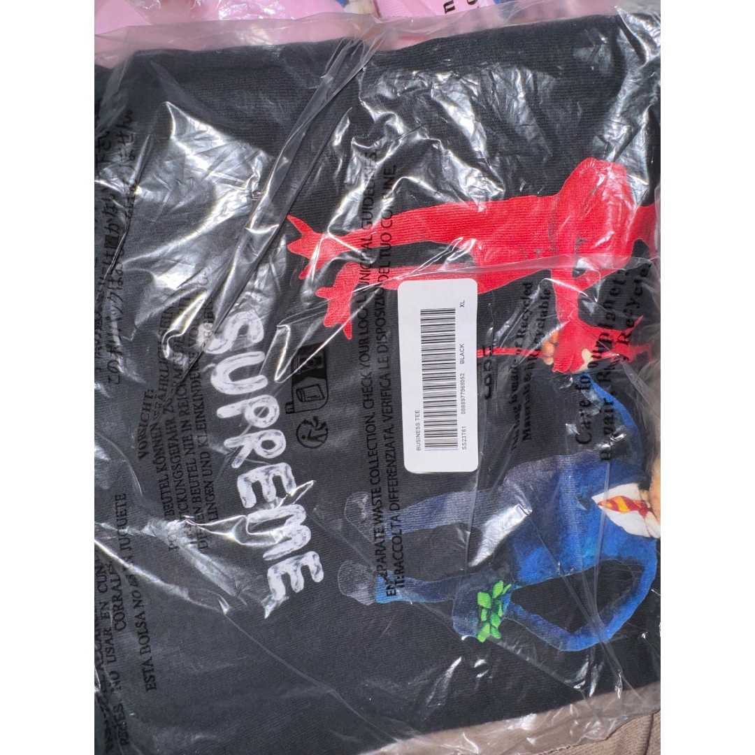 Supreme(シュプリーム)のSupreme Business Tee Blackシュプリーム ビジネスXL メンズのトップス(Tシャツ/カットソー(半袖/袖なし))の商品写真