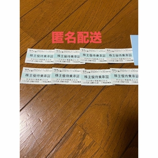 [ラクマパック］京浜急行株主優待乗車証　８枚(鉄道乗車券)