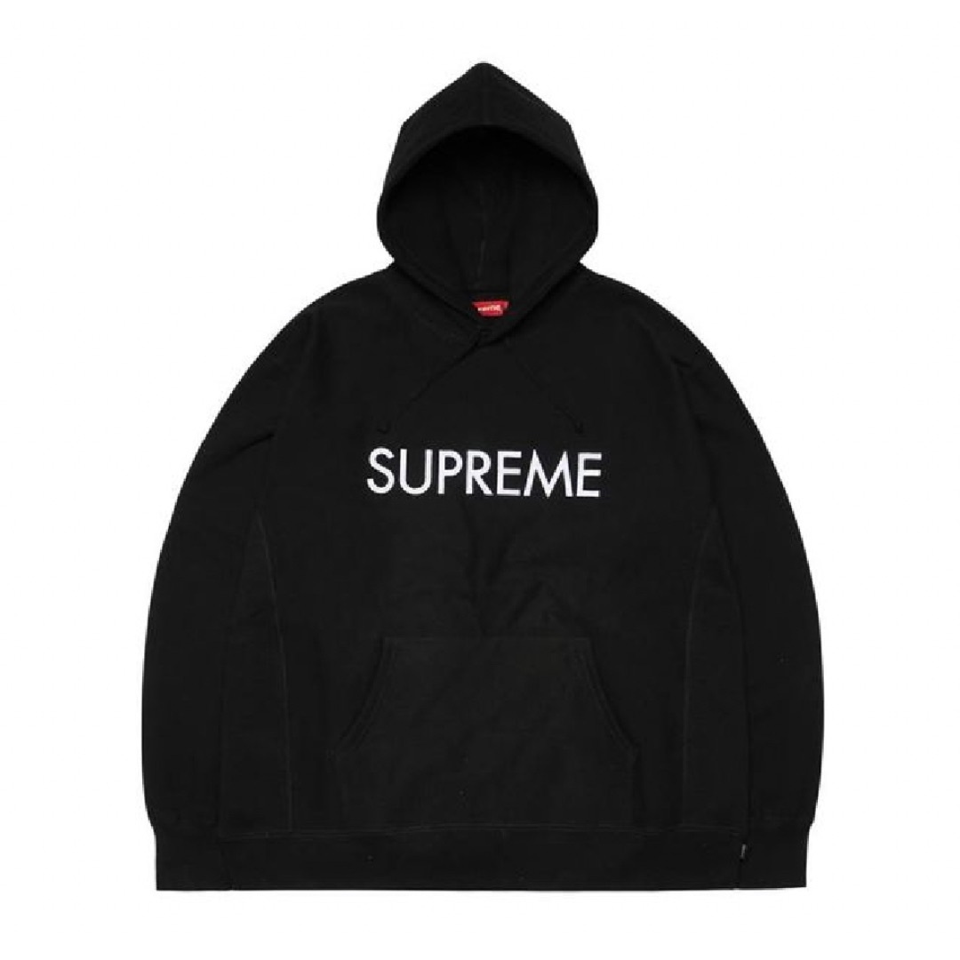 Supreme(シュプリーム)のSupreme Capital Hooded Sweatshirt 黒 M メンズのトップス(パーカー)の商品写真