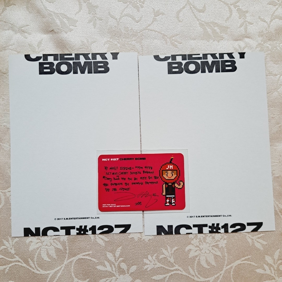 NCT127(エヌシーティー127)のNCT 127 ジェヒョン　CHERRY BOMB ポストカード　トレカ エンタメ/ホビーのタレントグッズ(アイドルグッズ)の商品写真