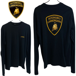 ランボルギーニ(Lamborghini)のLAMBORGHINI ランボルギーニ TURKEY製 ロゴ ロングスリーブ M(Tシャツ/カットソー(七分/長袖))