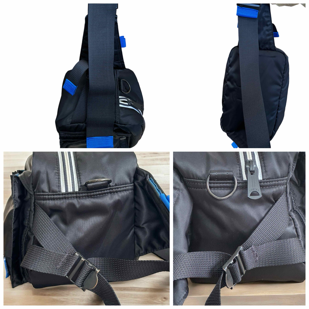 adidas(アディダス)のPORTER adidas コラボ　ウエストバッグ　タンカー　ブラック　2way メンズのバッグ(ショルダーバッグ)の商品写真