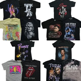 古着卸 まとめ売り 音楽・バンド 半袖Tシャツ 13枚セット (メンズ S ) ツーパック ACDC ローリングストーンズ MT0396(その他)