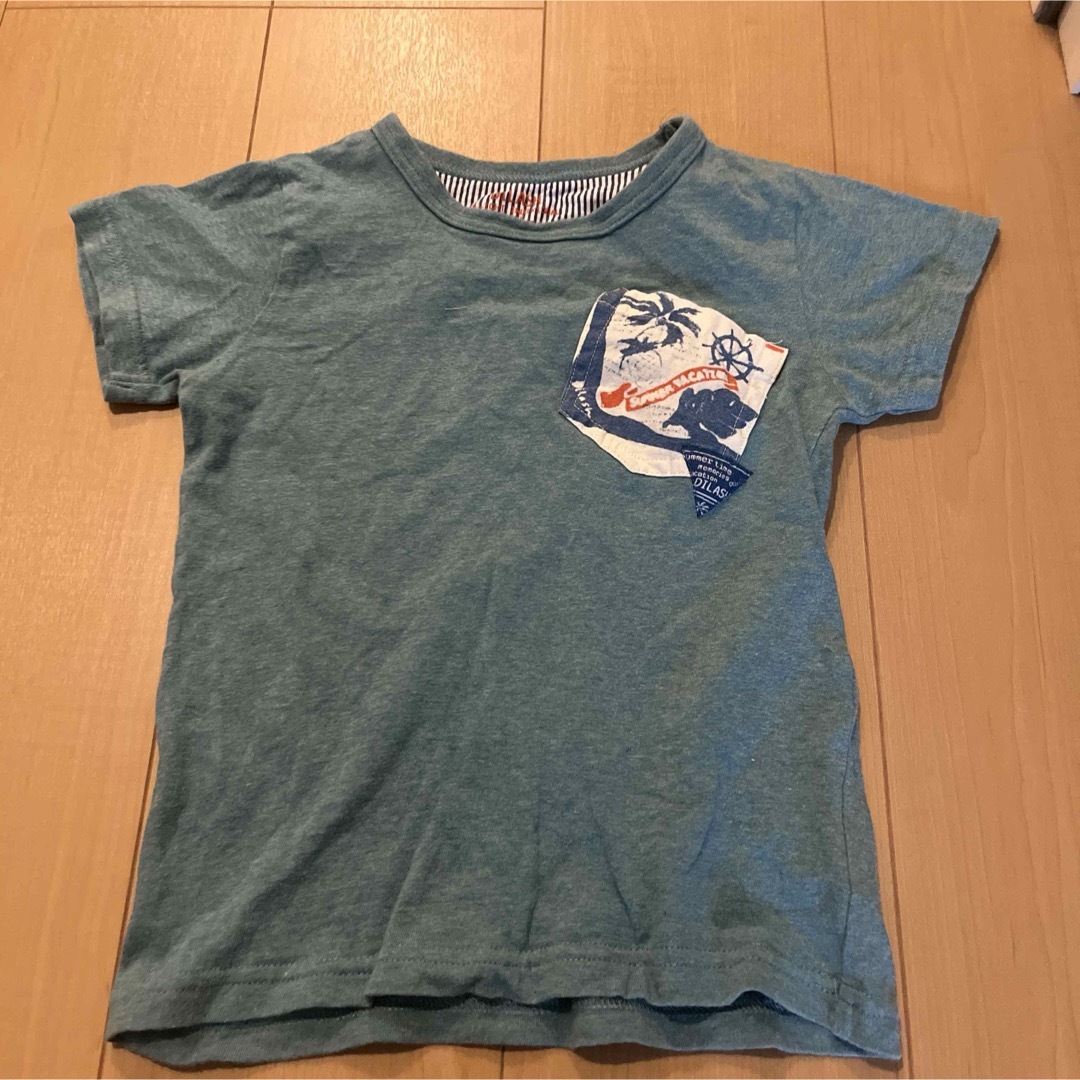 DILASH(ディラッシュ)のDILASH グリーン　Tシャツ　120 キッズ/ベビー/マタニティのキッズ服男の子用(90cm~)(Tシャツ/カットソー)の商品写真