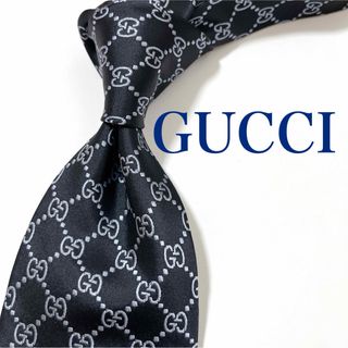 グッチ(Gucci)の美品 グッチ ネクタイ ハイブランド GG柄 GGチェーン柄 インターロッキング(ネクタイ)